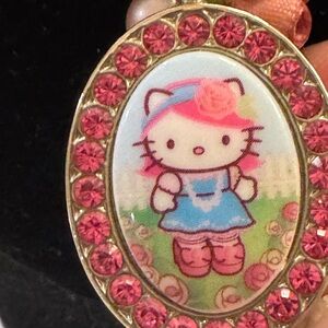 Vintage Tarina Tarantino Hello Kitty Pink and Blue Pendant